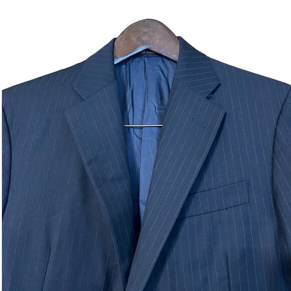 Hickey Freeman 42 R NEW Loro Piana Mens Wool Blue Pinstripe Sports Jacket Blazer - Picture 2 of 10